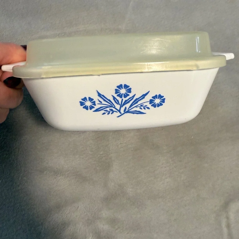 Vintage CorningWare Blue Cornflower P-41 Petite Pan w/‎ Lid Corning